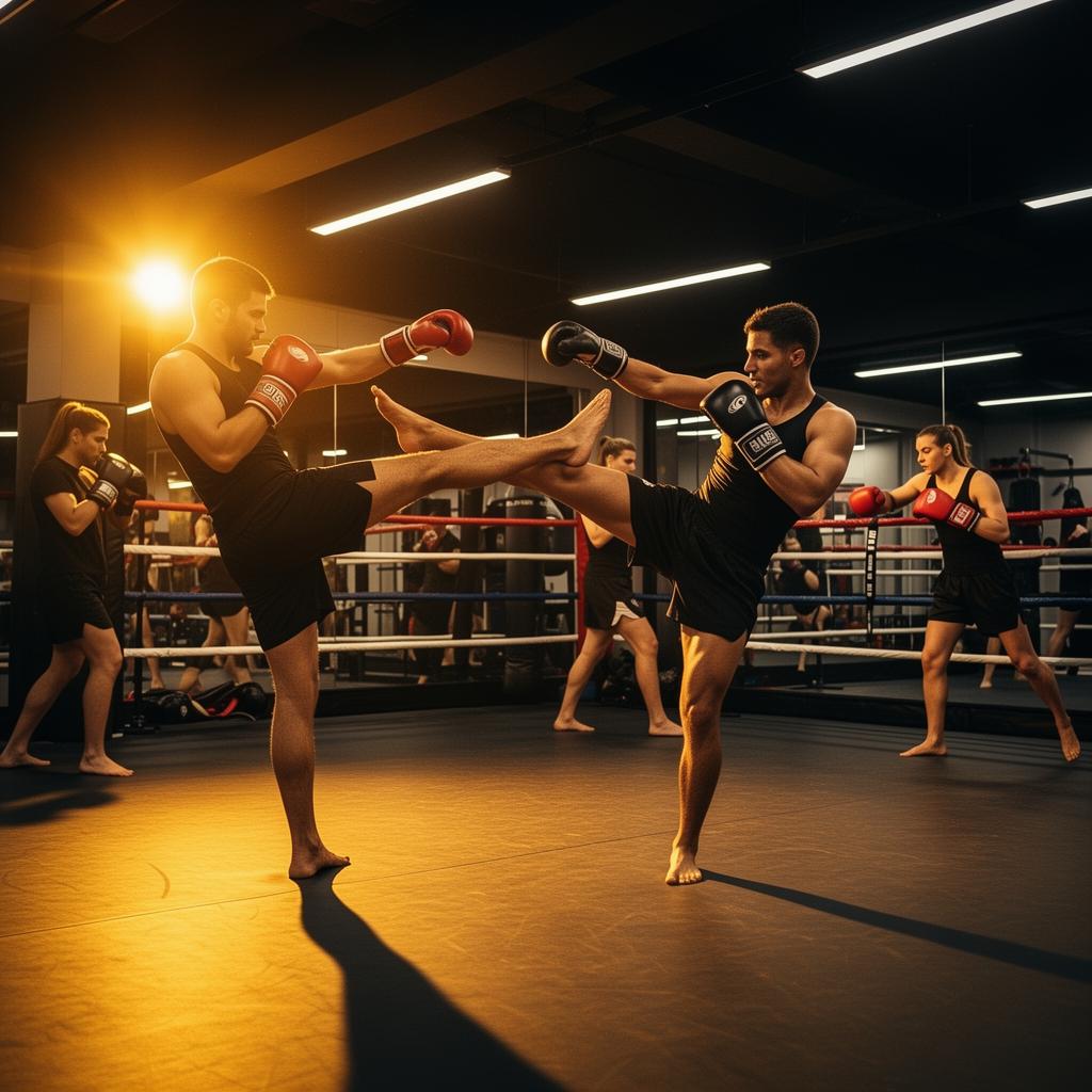 Fikri Arıcan Spor Merkezi'nde kick boks dersleri